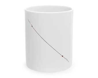Persian Miniature Painting Javelin - Two Sided Blade Mug (11oz Ceramic)