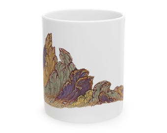 Persian Miniature Painting Colorful Rocks Mug (11oz Ceramic)