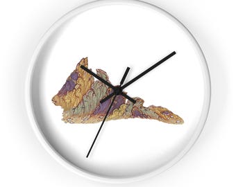 Persian Miniature Painting Colorful Rocks Wall Clock (10 inch)