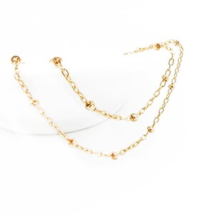 Gold Filled Satellite Necklace or Bracelet, Layering Dotted Chain Choker Necklace, Everyday Minimalist Bracelet for Bridesmaid