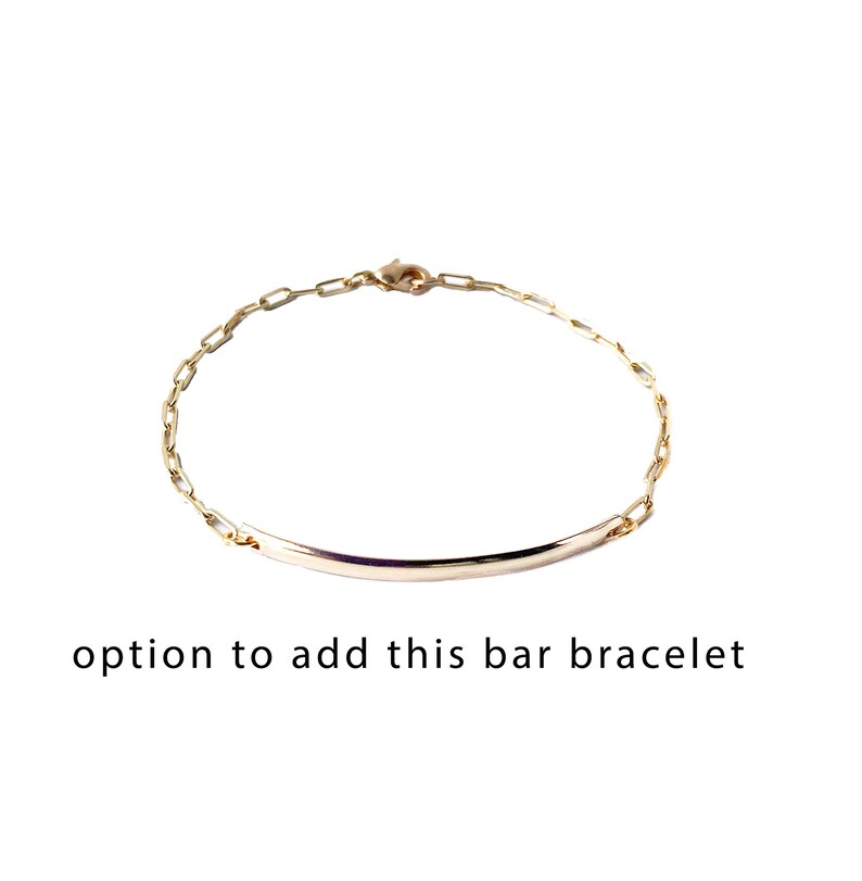 Link Chain Toggle Bracelet, Paper Clip Link Chain Bracelet Gold Filled Minimalist Bracelet Gift for Mom image 6