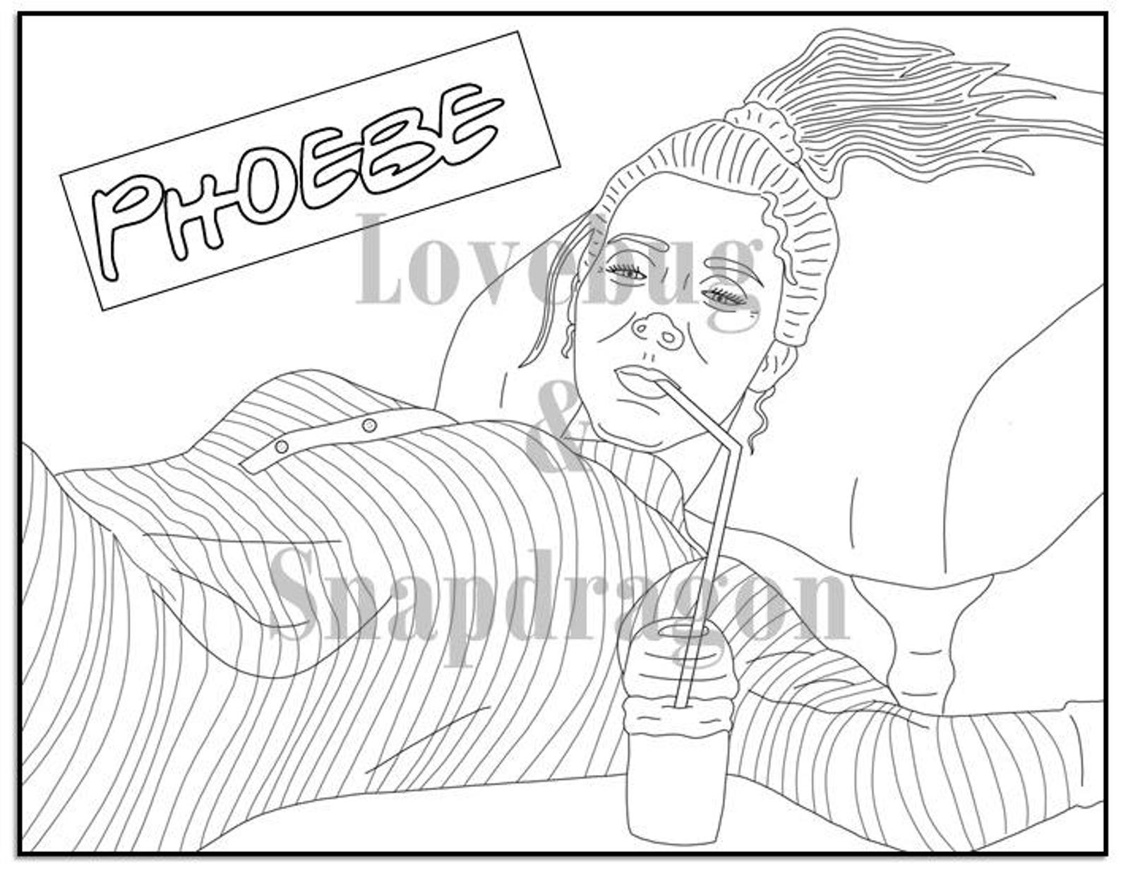 Friends Show Coloring Pages Adult Coloring Pages