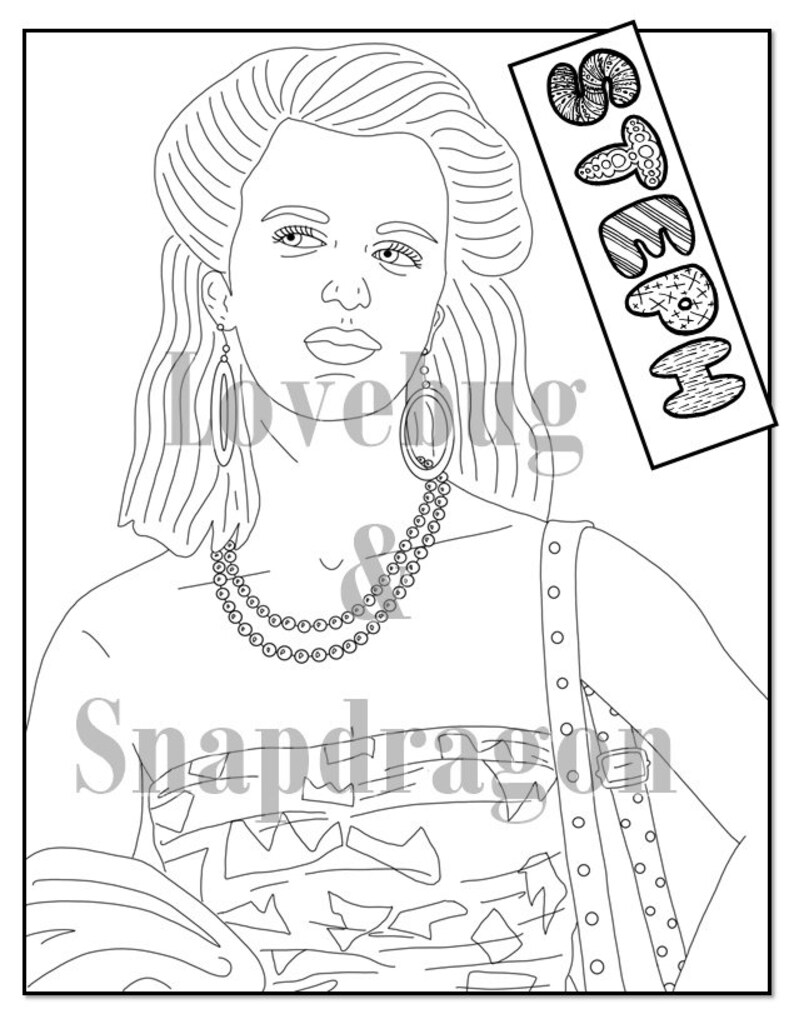 Download Degrassi Digital Coloring Book // Instant Print PDF File | Etsy