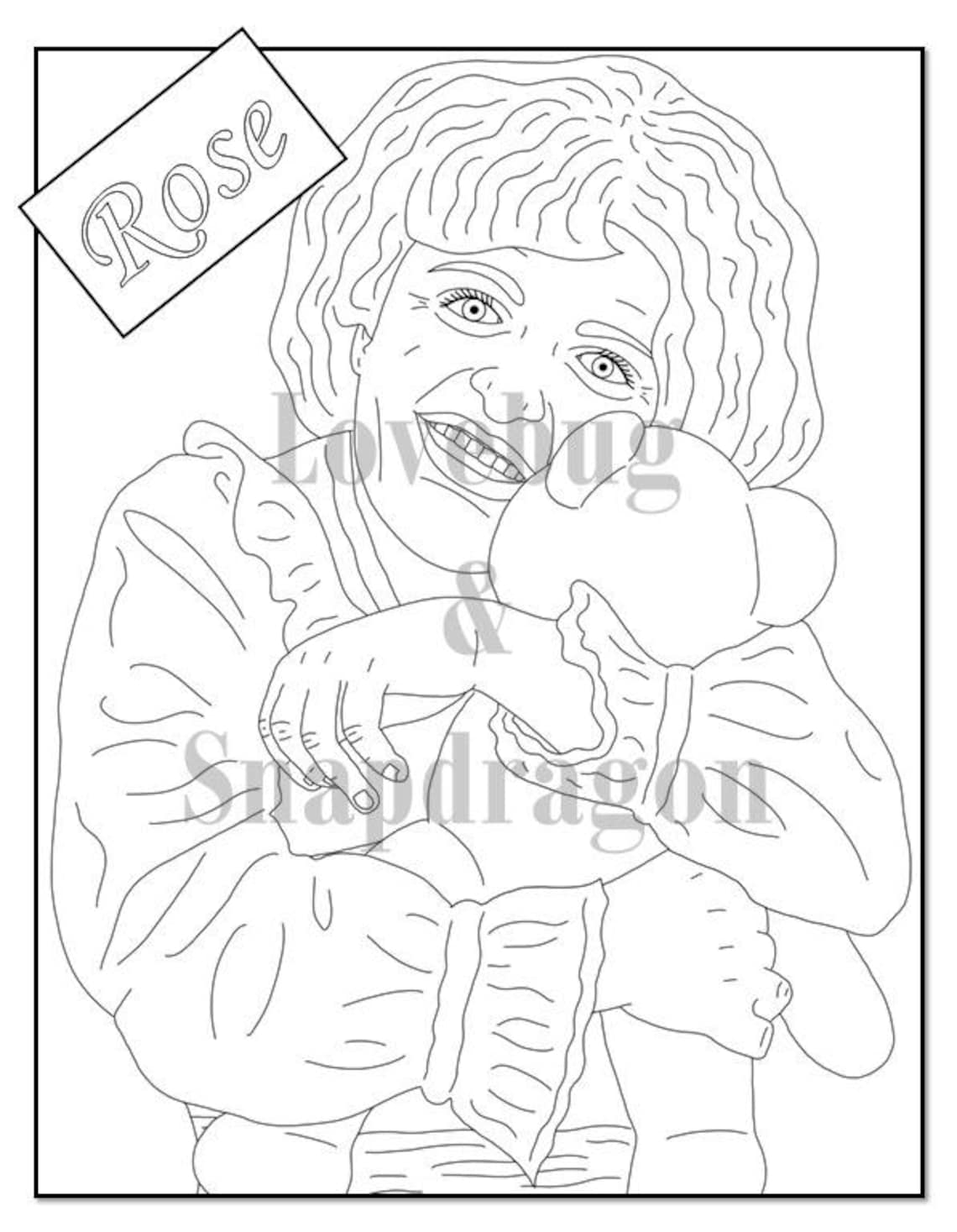 Golden Girls Digital Coloring Book // Instant Printable PDF - Etsy