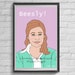 Pam Beesly Digital Print // the Office, Dunder Mifflin, Printable Wall ...
