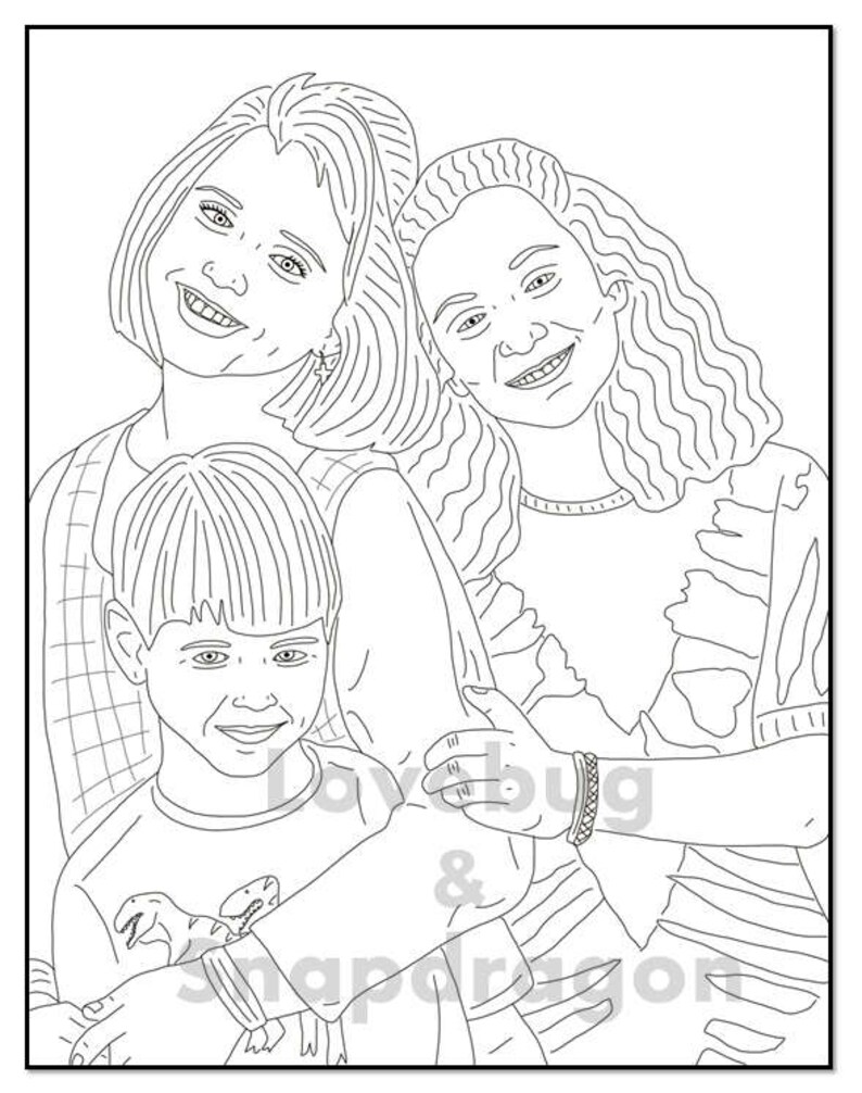 Download Roseanne Digital Coloring Book // Instant Print PDF File | Etsy