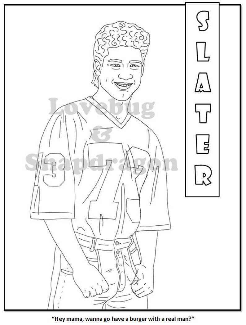 Saved by the Bell Coloring Book // Instant Print Digital