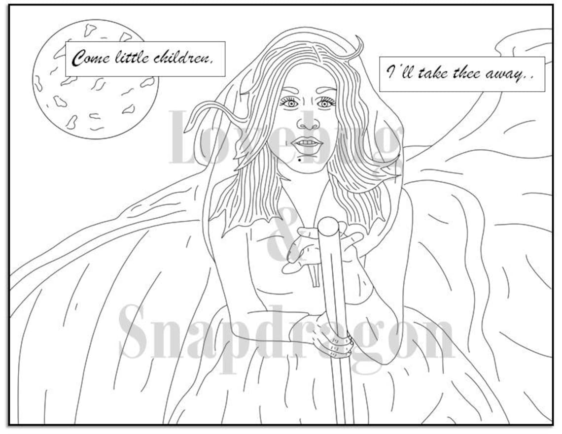 Hocus Pocus Digital Coloring Book // Instant Printable PDF | Etsy