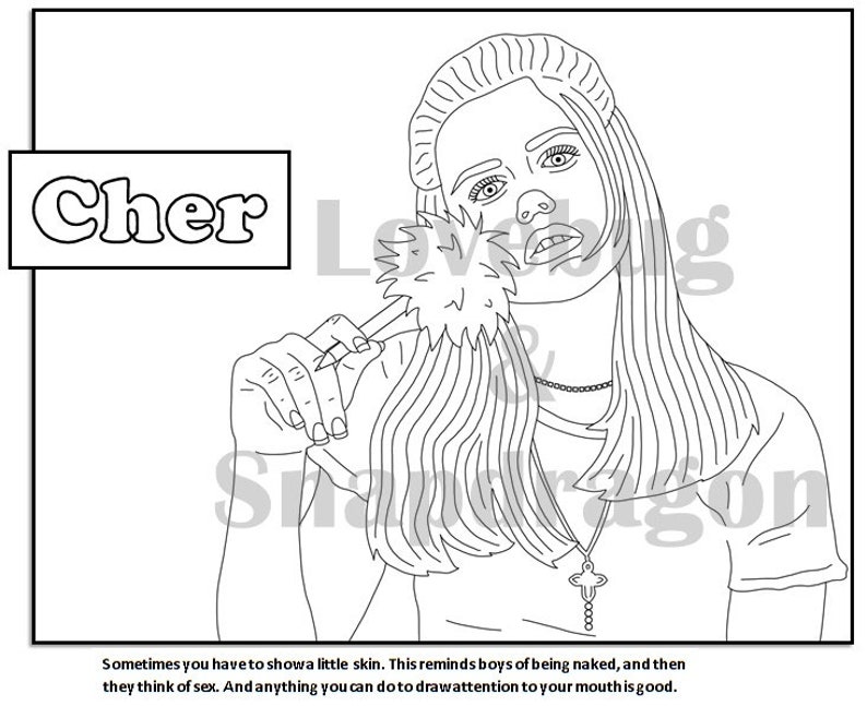 Clueless Digital Coloring Book // Instant Print Digital PDF - Etsy Canada