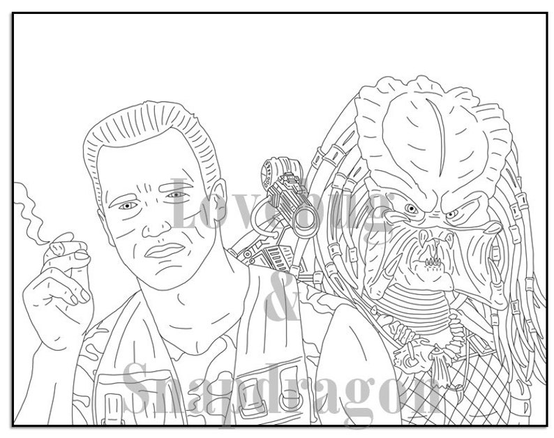 Action Heroes Digital Coloring Book // Instant Print PDF - Etsy