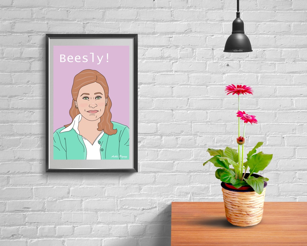 Pam Beesly Digital Print // the Office, Dunder Mifflin, Printable Wall ...