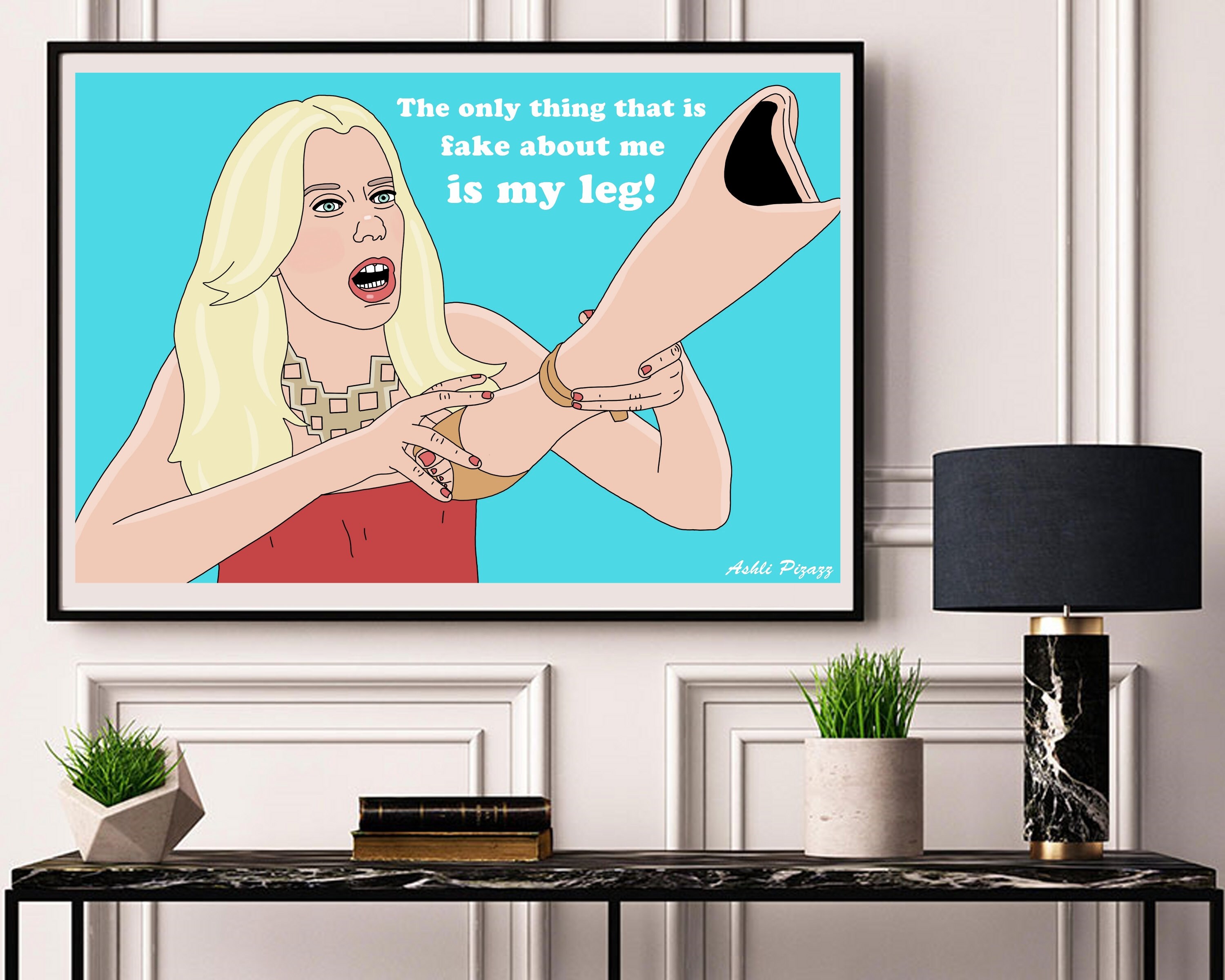 Aviva RHONY Digital Print // Printable Wall Art Poster Etsy UK