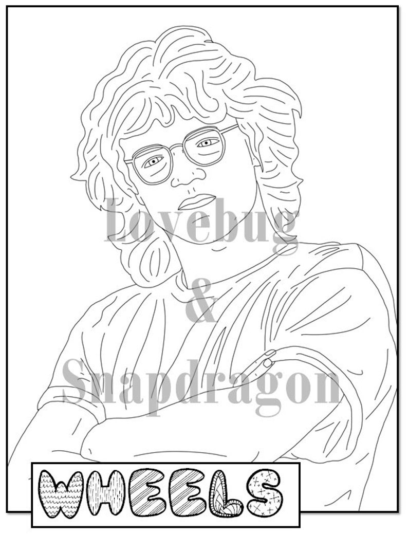 Download Degrassi Digital Coloring Book // Instant Print PDF File | Etsy