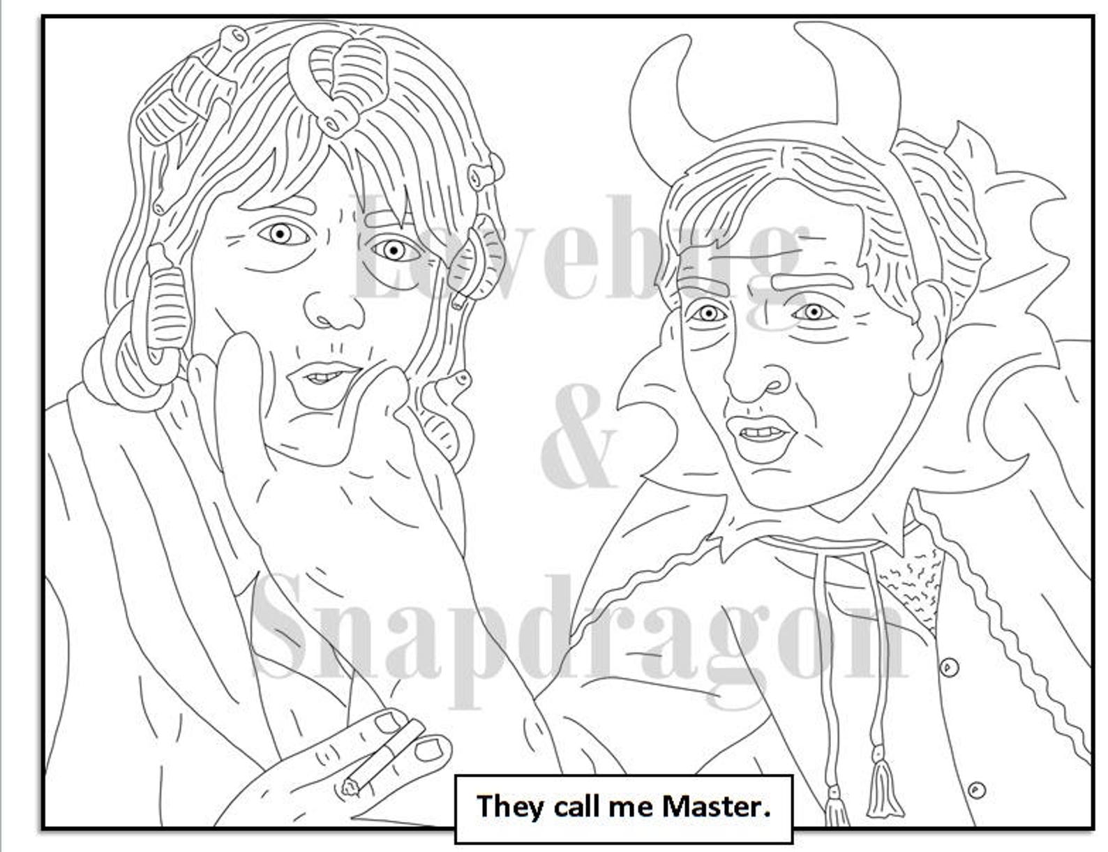 Hocus Pocus Digital Coloring Book // Instant Printable PDF | Etsy