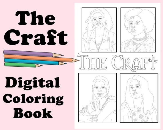 Download The Craft Digital Coloring Book Instant Print Pdf File Etsy
