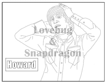 ビッグバン・セオリー ぬり絵ブック：手描きキャラクターページ（印刷