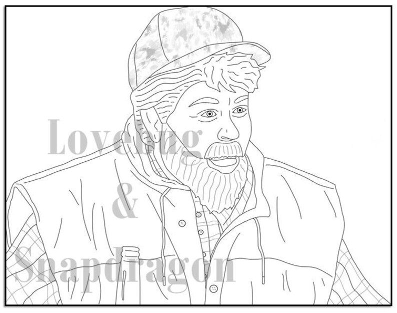 Download Roseanne Digital Coloring Book // Instant Print PDF File ...