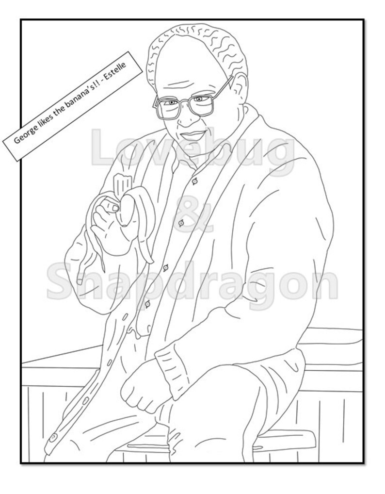 Seinfeld Digital Coloring Book // Instant Print PDF File | Etsy