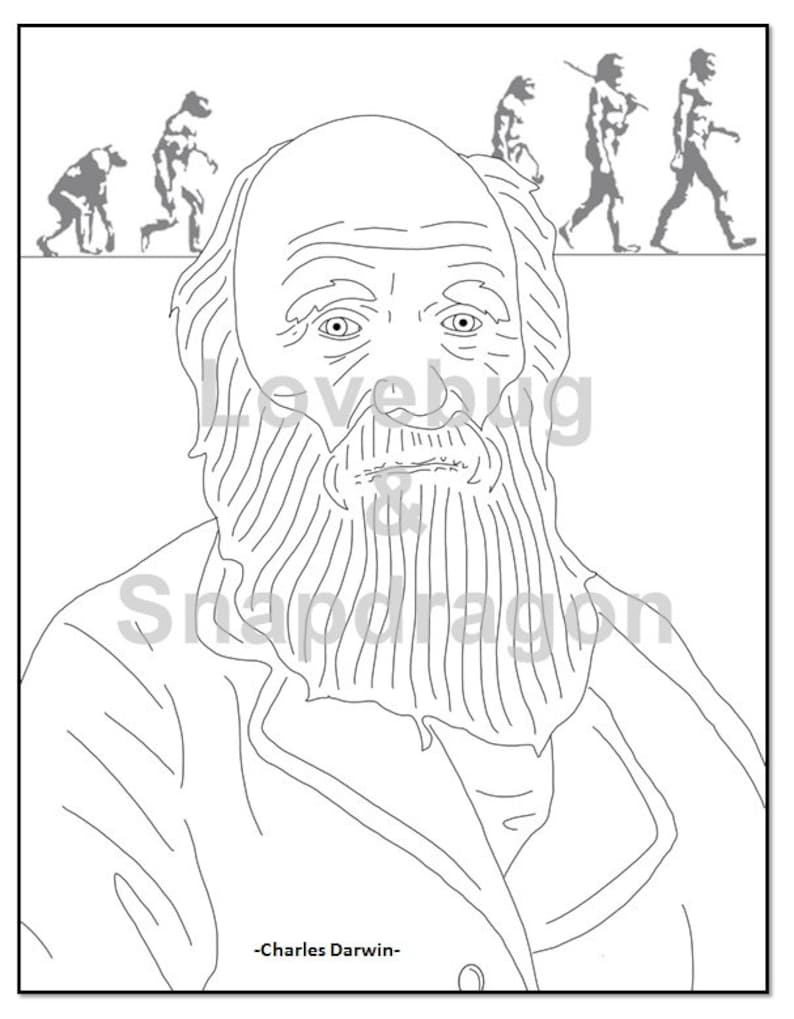 Download Famous Scientists Mini Coloring Book// Instant Printable ...