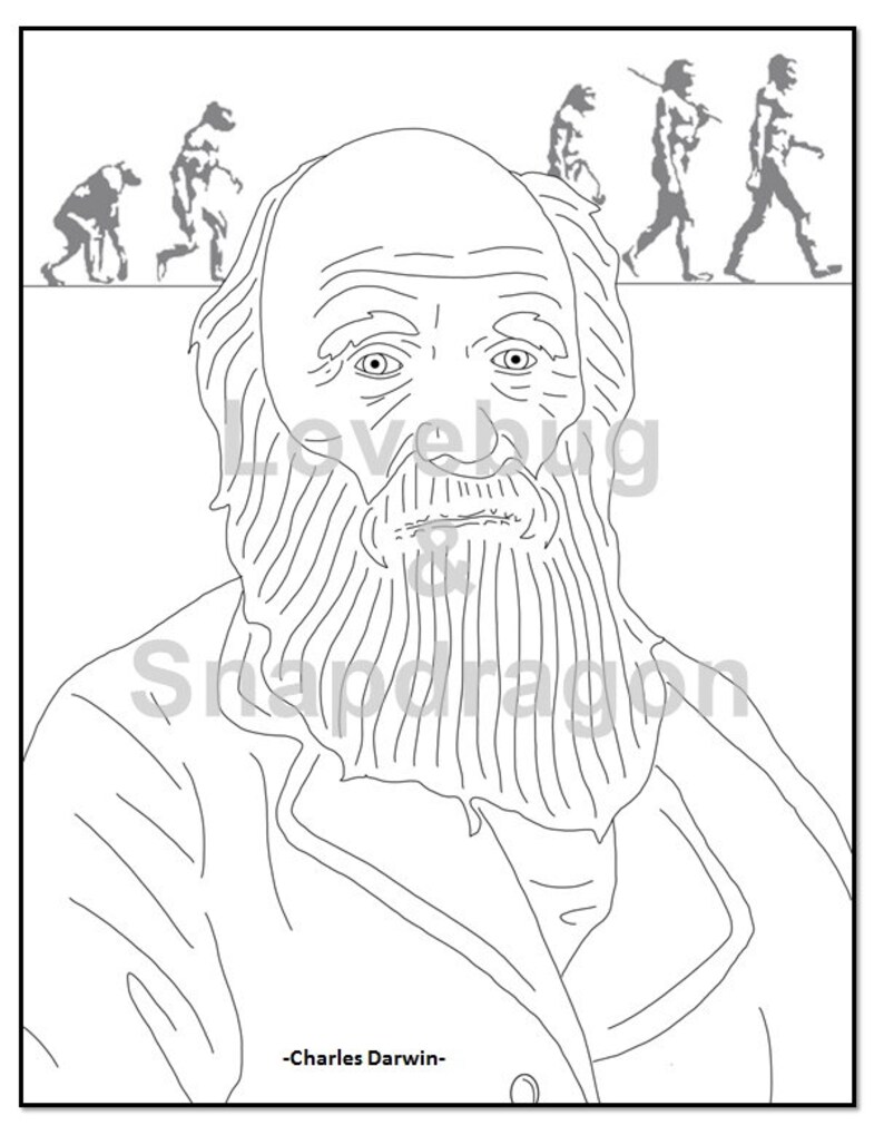 Download Famous Scientists Mini Coloring Book// Instant Printable | Etsy