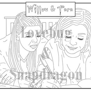 Buffy the Vampire Slayer Coloring Book // Instant Print Digital File, Travel Activity, Rainy Day Activity, Art Therapy, Coloring Pages image 9