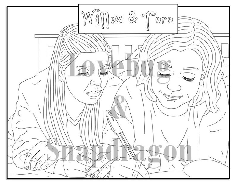 Buffy the Vampire Slayer Coloring Book // Instant Print Digital File, Travel Activity, Rainy Day Activity, Art Therapy, Coloring Pages image 9