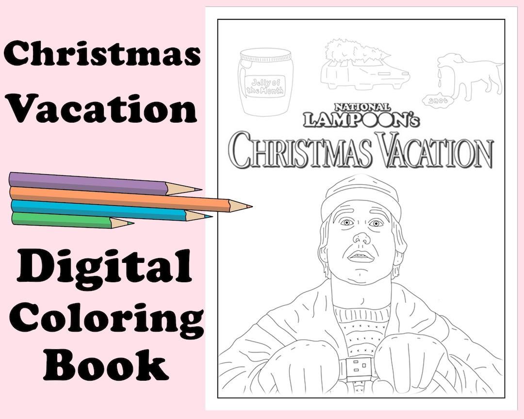 National Lampoon's Christmas Vacation Adult Coloring Book // Instant ...