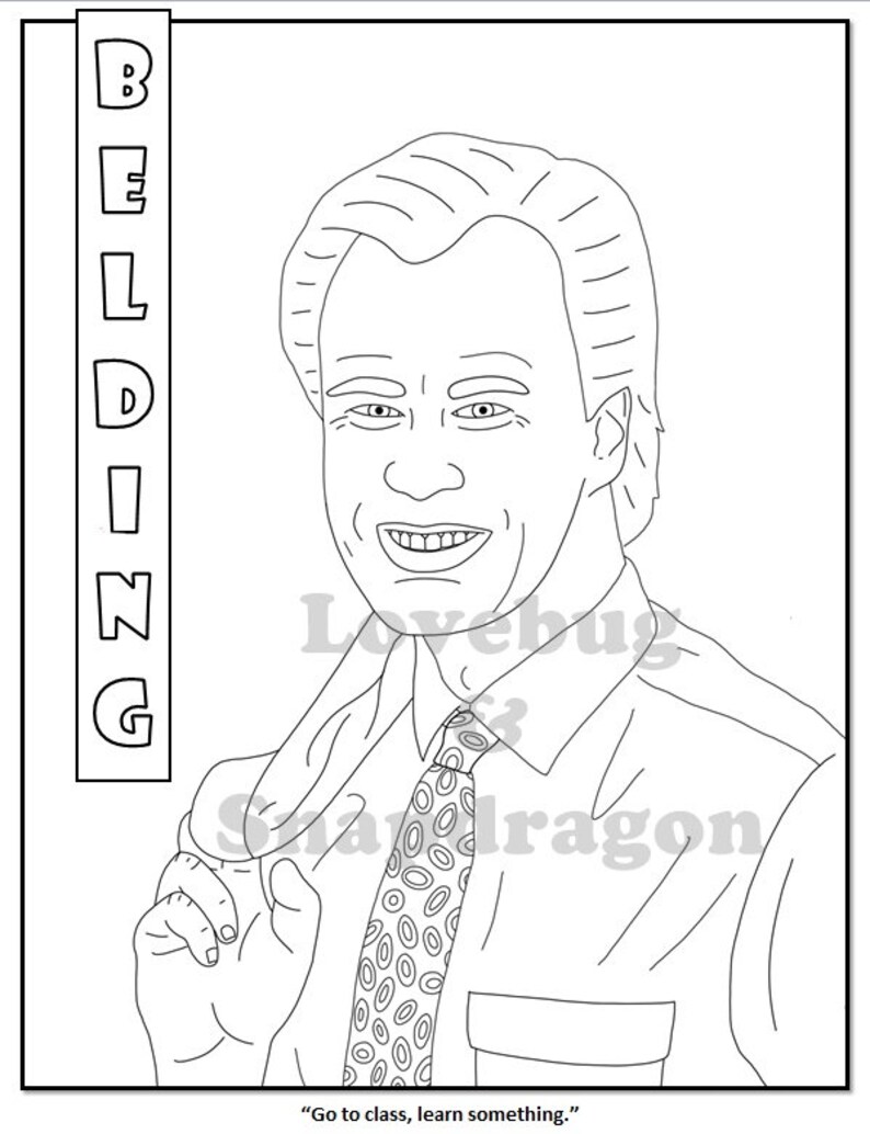Saved by the Bell Coloring Book // Instant Print Digital ...