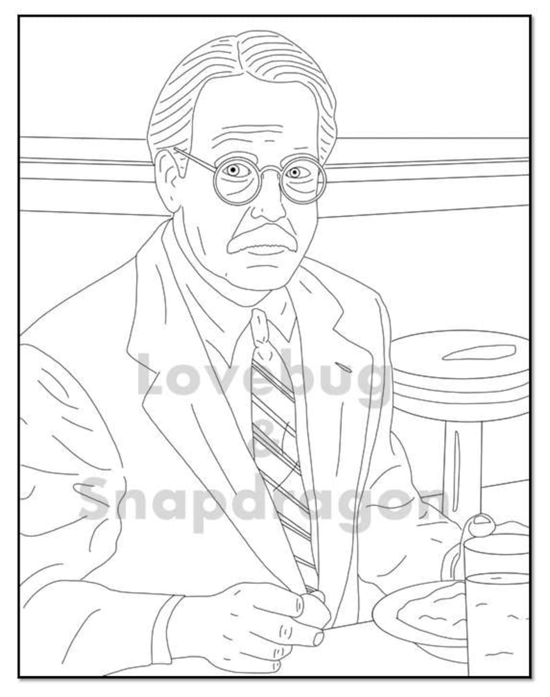 Download Roseanne Digital Coloring Book // Instant Print PDF File ...