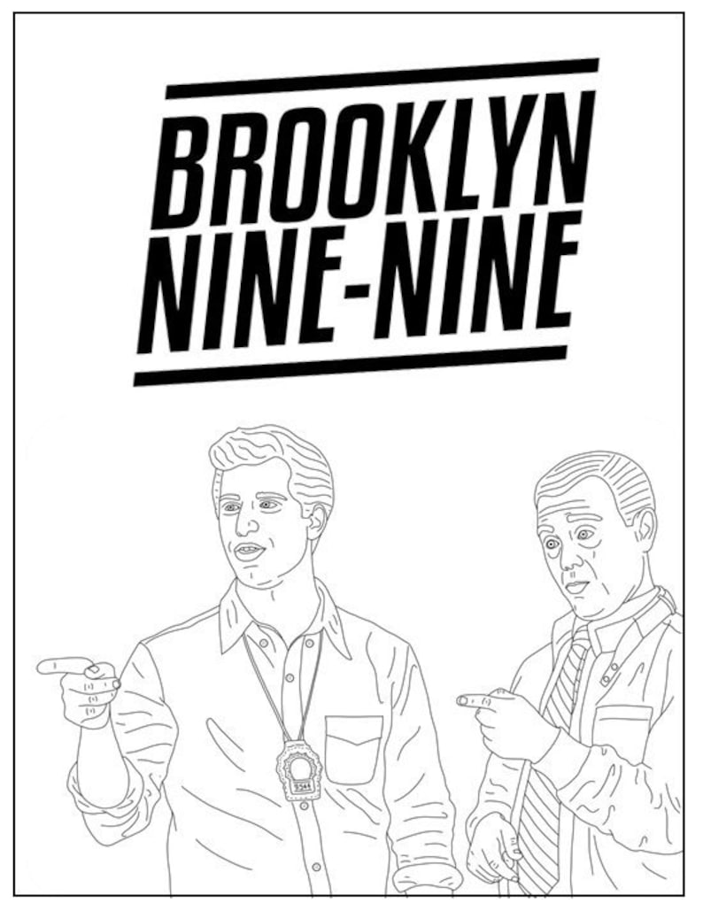 Image result for brooklyn nine nine color page