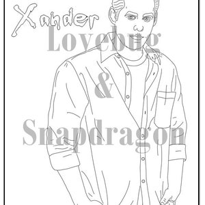 Buffy the Vampire Slayer Coloring Book // Instant Print Digital File, Travel Activity, Rainy Day Activity, Art Therapy, Coloring Pages image 3