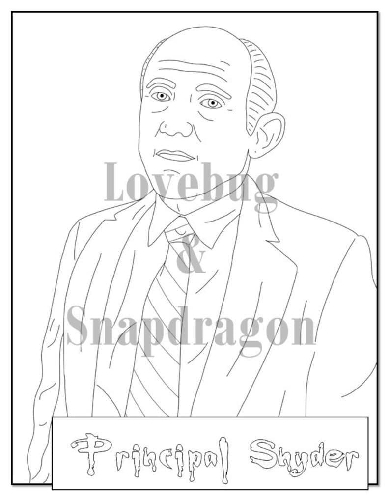 Buffy the Vampire Slayer Coloring Book // Instant Print Digital File, Travel Activity, Rainy Day Activity, Art Therapy, Coloring Pages image 7