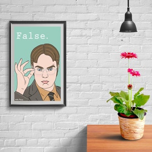Dwight Schrute Digital Print // The Office, Dunder Mifflin, Printable Wall Art, Poster, Gift, Digital Download, Home Decor, Rainn Wilson