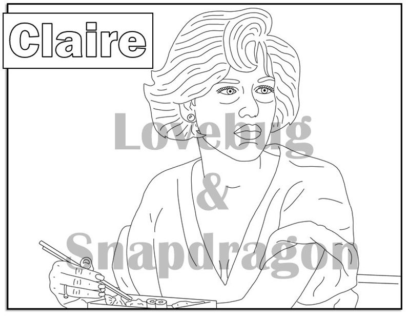 Download The Breakfast Club Coloring Book // Instant Printable ...