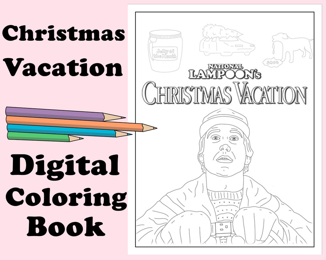 National Lampoon's Christmas Vacation Coloring Book: 20 Hand-drawn ...