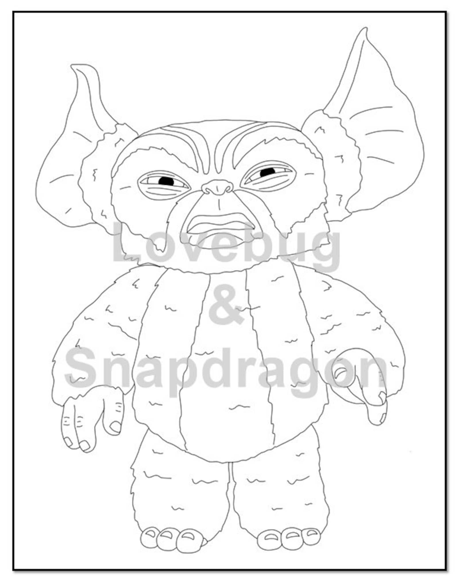 Gremlins Digital Coloring Book // Instant Print Digital PDF - Etsy