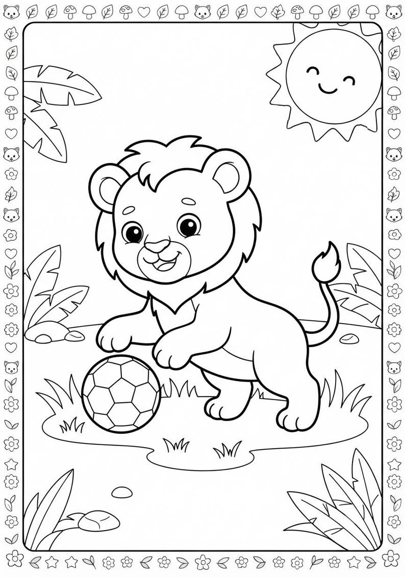 Animal Coloring Book PDF, Printable Animal Coloring Pages for Kids ...
