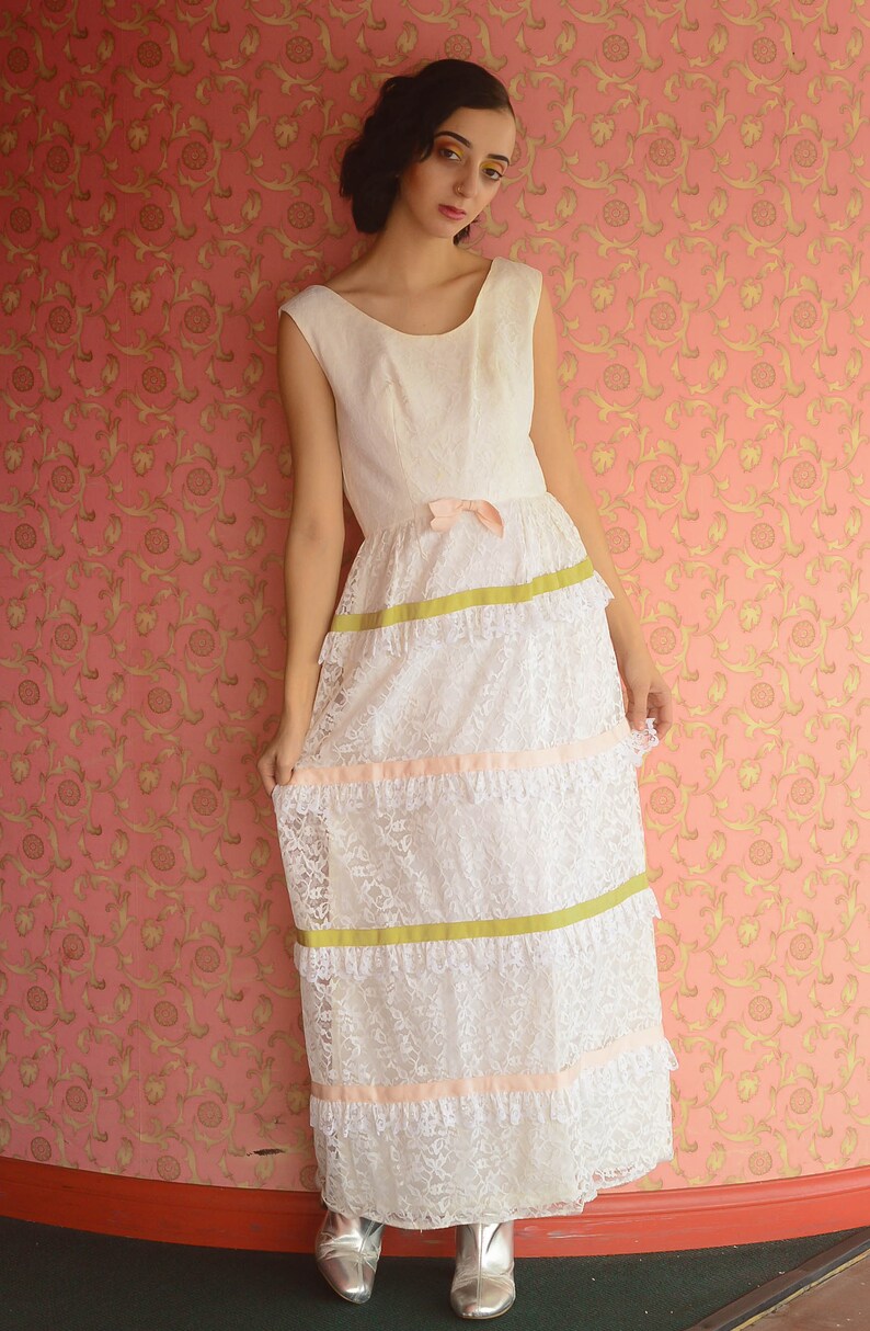 vintage lace maxi