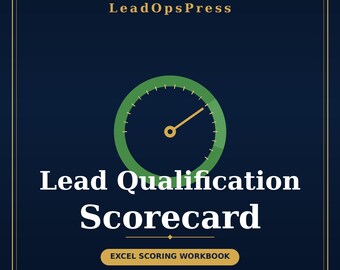 B2B Lead Qualification Scorecard Excel | Sales Lead Scoring Template | Prospect Grading Tool
