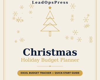 Planificador de presupuesto navideño en Excel / Rastreador de presupuesto para regalos navideños / Hoja de cálculo para planificar gastos navideños / Organizador de listas de regalos
