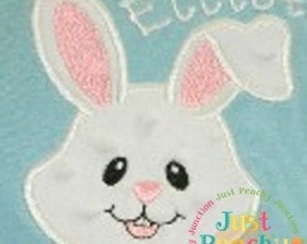 Bunny Face Applique Machine Embroidery Design