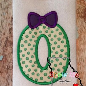 Bogen-Nummer 0 Applikation Maschinenstickerei Design
