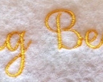 Ring Bearer Saying in Satin Stitching Machine Embroidery Design