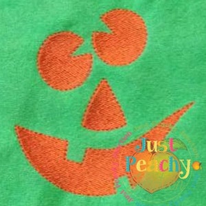 Jack-o-lantern Face 2 Filled Machine Embroidery Design