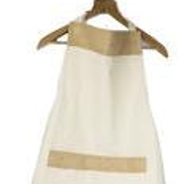 Apron Adult Burlap and Cotton Canvas One Size Fits Most, Farmhouse Country Kitchen with a French Flair, DIY your own design