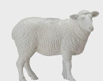 Resin Sheep Taper Candle Holder