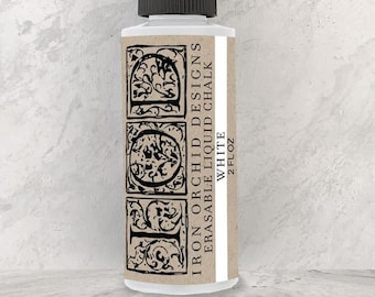 Erasable White Liquid Chalk - IOD - Iron Orchid Design - Home Decor