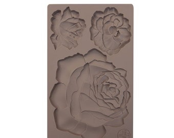 Etruscan Rose  - Re-Design Mould by Prima for mixed media art, home decor,candy, food, wedding cake, crown, wreath, Jewlry