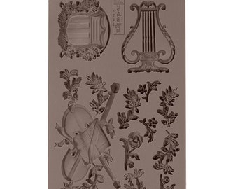 Musical Journey - Re-Design Mould by Prima for mixed media art, home decor,candy, food, wedding cake, crown, wreath, Jewlry