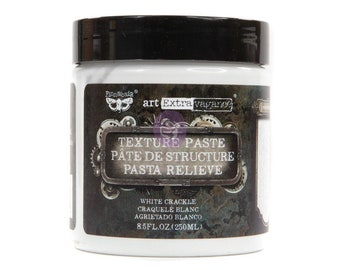 Crackle Texture Paste - White - Art Extravagance - Prima Marketing 8.45 oz. Jar